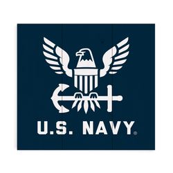 P Graham Dunn 17 in. H X 11 in. L Multicolored Wood US Navy Pallet Decor