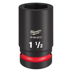 Milwaukee 1-1/2 in. X 1 in. drive SAE 6 Point Deep Impact Socket 1 pc