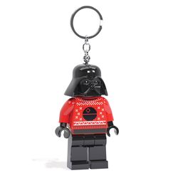 LEGO Star Wars Plastic Multicolored Darth Vader Holiday Sweater Keychain Light