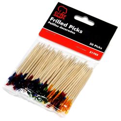 Chef Craft Assorted Wood Frilled Picks