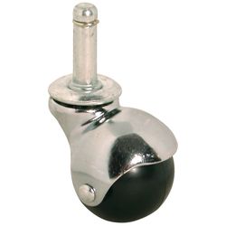 Shepherd Hardware 2 in. D Swivel Rubber Hooded Ball Caster 80 lb 1 pk