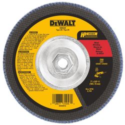 DeWalt 7 in. D X 5/8-11 in. X 0.250 in. thick Fiberglass Zirconia Flap Disc Cut-Off Wheel