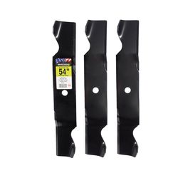 MaxPower 54 in. Standard Mower Blade Set For Riding Mowers 3 pk