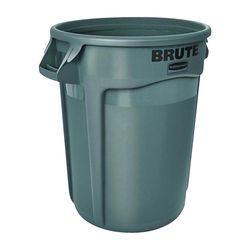 Rubbermaid Brute 32 gal Gray Plastic Garbage Can