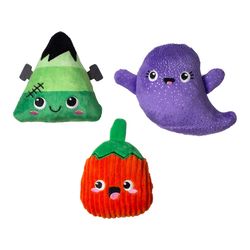 Pet Shop by Fringe Studio Multicolored Plush Spooky Squad Dog Toy 3 pk