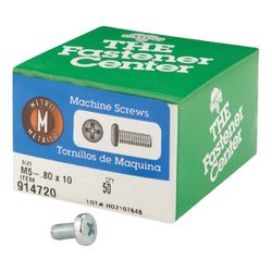 HILLMAN M5-0.8 Ga. X 10 mm L Phillips Pan Head Zinc-Plated Steel Metric Machine Screws 1 pk