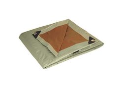 Foremost Dry Top 20 ft. W X 16 ft. L Heavy Duty Polyethylene Reversible Tarp Brown/Silver