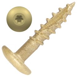 Screw Products AURA No. 10 X 1 in. L Star Coated Deep Cabinet Screws 126 pk