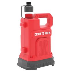 Craftsman 1/4 HP 2500 gph Thermoplastic Switchless Switch Bottom AC Submersible Utility Pump
