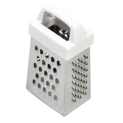 R&M International Corp Silver/White Plastic/Stainless Steel Mini Box Grater