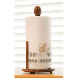 Lipper International Acacia Wood Paper Towel Holder 14.25 in. H X 7.13 in. W X 7.13 in. L