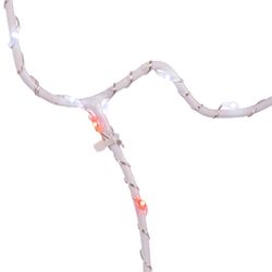 Celebrations LED Red/White Stocking Silhouette 15 in. Hanging Decor