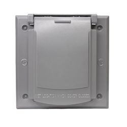 Sigma Engineered Solutions Square Die-Cast Metal 2 gang 4.57 in. H X 2.83 in. W 20/50 Amp Receptacle