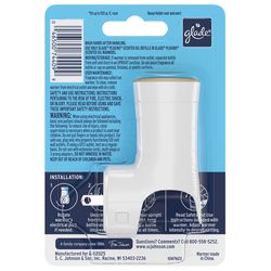 Glade Plug-Ins Scented Scent Air Freshener Oil Warmer 1 oz Solid 1 pk