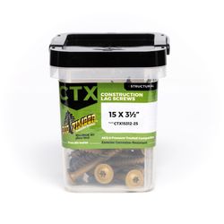 Big Timber No. 15 Ga. X 3-1/2 in. L Star Round Head Coarse Construction Screws