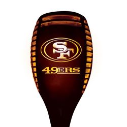 Sporticulture NFL 36 in. Solar Power Plastic San Francisco 49ers Solar Torch Brown