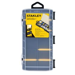 STANLEY 8.25 in. Organizer with Clear Lid Black/Yellow