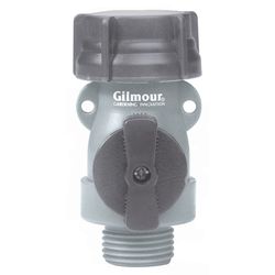 Gilmour 5/8 in. Polymer Threaded Male Hose Shut-off Valve