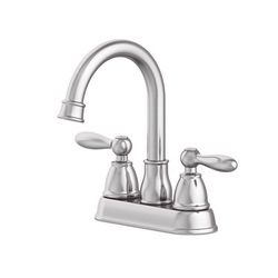 Oakbrook Collection Jennifer Brushed Nickel Traditional Centerset Bathroom Sink Faucet 4 in.