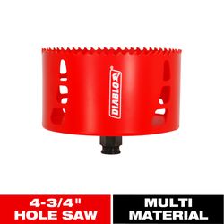Diablo Snap-Lock Plus 4-3/4 in. Bi-Metal 2-3/8 in. L Hole Saw Arbor Included