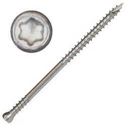 Screw Products PICO No. 8 X 3 in. L Star Wood Screws 1 lb 104 pk