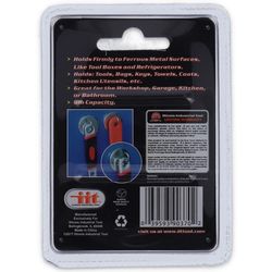 JMK Illinois Industrial Tool 1.875 in. L X 1 in. W Magnetic Hook 2 pk