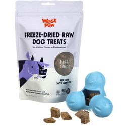 West Paw Zogoflex For Dog Green Plastic Tux Dog Treat Toy/Dispenser Large 1 pk