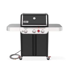 Weber Genesis E-325 NG Grill Bundle: Grill, Cover, Rotisserie, Burger Kit, Gloves