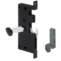 Prime-Line Mill Black Aluminum Sliding Screen Door Latch 1 pk