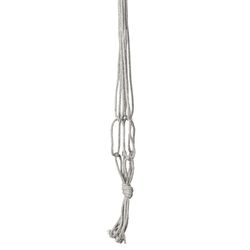 Primitive Planters Charcoal Cotton 18 in. H Plant Hanger 1 pk