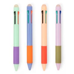 Kikkerland Assorted Retractable 4-Color Pen 1 pk