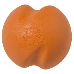 West Paw Zogoflex For Dog Orange Synthetic Rubber Jive Ball Dog Toy Small