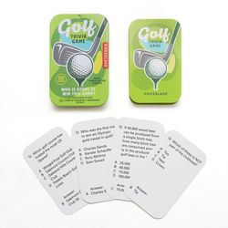 Kikkerland Golf Trivia Game Multicolored 50 pc