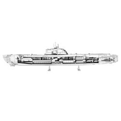 Fascinations Metal Earth German U-Boat 3D Model Kit Silver