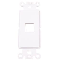 Monster Just Hook It Up White 1 gang Plastic Keystone Wall Plate 1 pk