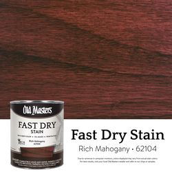 Old Masters Semi-Transparent Rich Mahogany Oil-Based Alkyd Fast Dry Wood Stain 1 qt