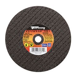 Forney 4 in. D X 3/8 in. X 1/16 in. thick Aluminum Oxide Metal Cut-Off Wheel 1 pc