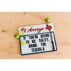 El Arroyo 15 in. L X 12 in. W X 1 in. Glass Be Salty Cutting Board 1 each