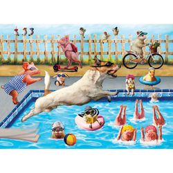 Eurographics Crazy Pool Day 3D Jigsaw Puzzle Multicolored 300 pc