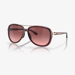 Oakley Split Time Sunglasses Women's Crystal Raspberry Frame Black Gradient Lens