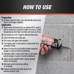 DAP Premium Textured Mortar Gray Advanced Latex Concrete and Mortar Sealant 10.1 oz
