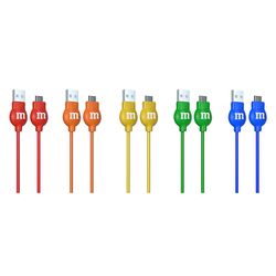M&M's USB-A to USB-C Cable 8 ft. Assorted