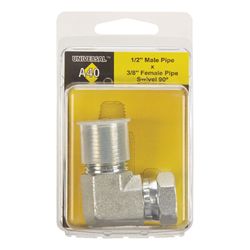 Apache Steel 1/2 in. D X 3/8 in. D Hydraulic Adapter 1 pk