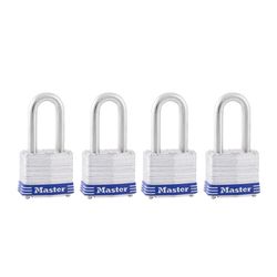 Master Lock 1-9/16 in. W Steel Pin Tumbler Exterior Padlock