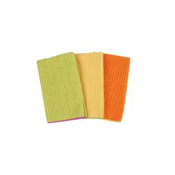 Ritz Assorted Polyester Solid Bar Mop Dish Cloth 3 pk