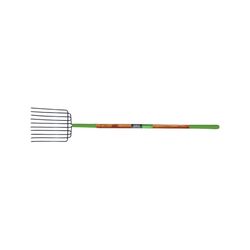 Ames 10 Tine Steel Bedding Fork 48 in. Wood Handle