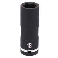 CRAFTSMAN 18 mm X 1/2 in. drive Metric 6 Point Deep Impact Socket 1 pc