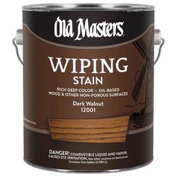 Old Masters Semi-Transparent Dark Walnut Oil-Based Wiping Stain 1 gal