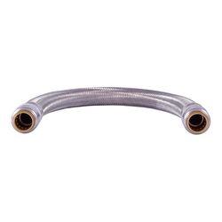 SharkBite 1/2 in. PTC X 1/2 in. D PTC 18 in. Stainless Steel Supply Line