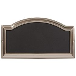 HILLMAN Distinctions Brushed Nickel Die-Cast Zinc Rectangle Address Plate
